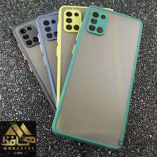 قاب سامسونگ Galaxy A31 نیمه شفاف دور رنگی کد SA370C