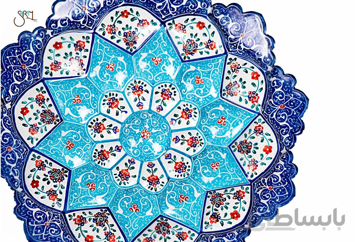 بشقاب دیوارکوب میناکاری دست ساز مدل 0709