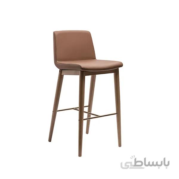 صندلی کانتر نظری مدل کامفورت پایه چوبی(تخفیف 10 درصدی)