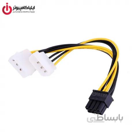 تبدیل برق 8 پین گرافیکی نر به 2 پورت IDE