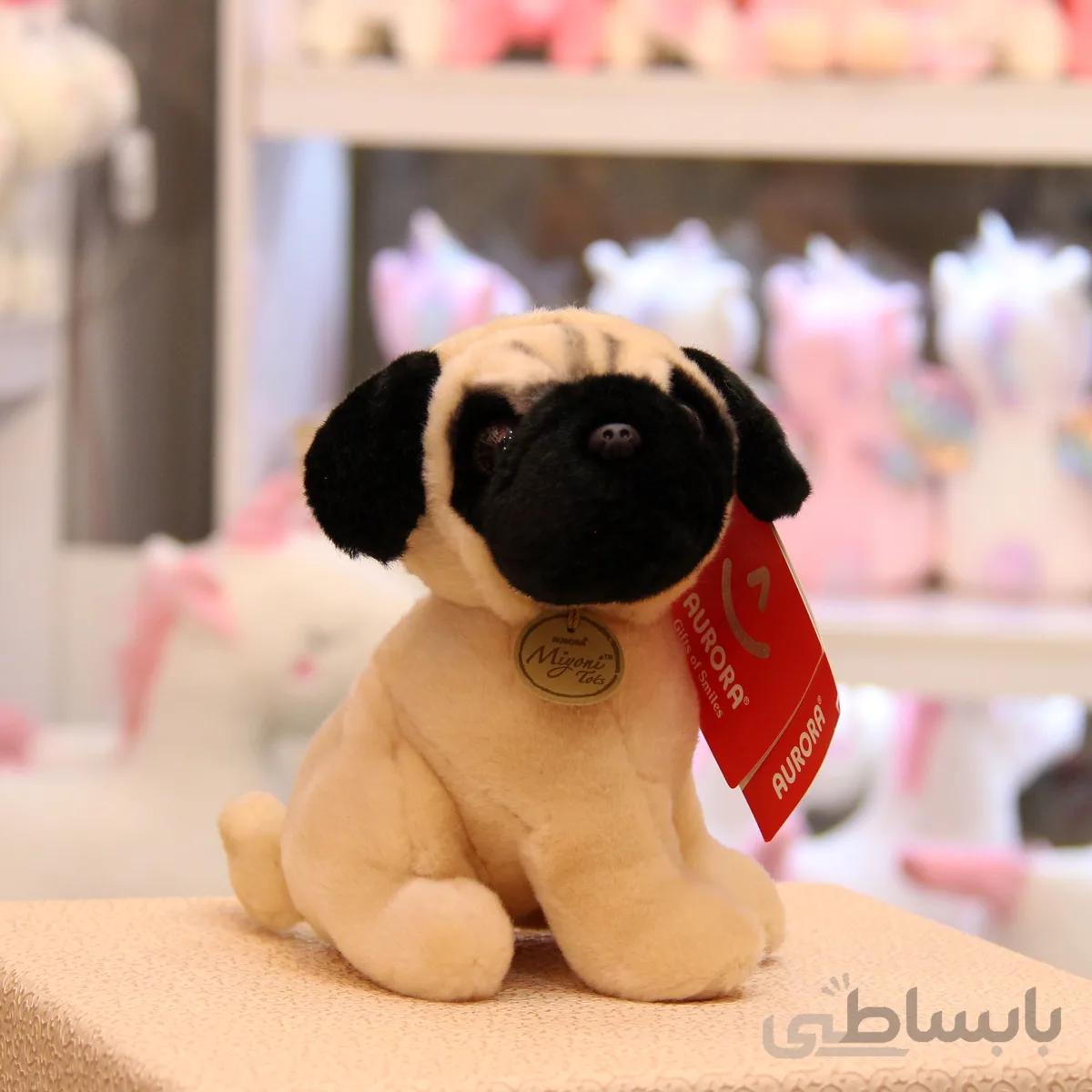 عروسک سگ پاگ auroraپاپی سایز 25 سانتیمتر