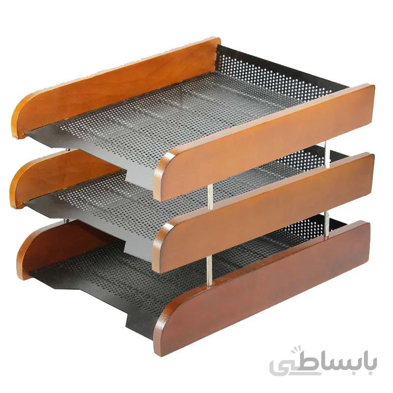 کازیه 3 طبقه چوب و فلز شهاب تحریر