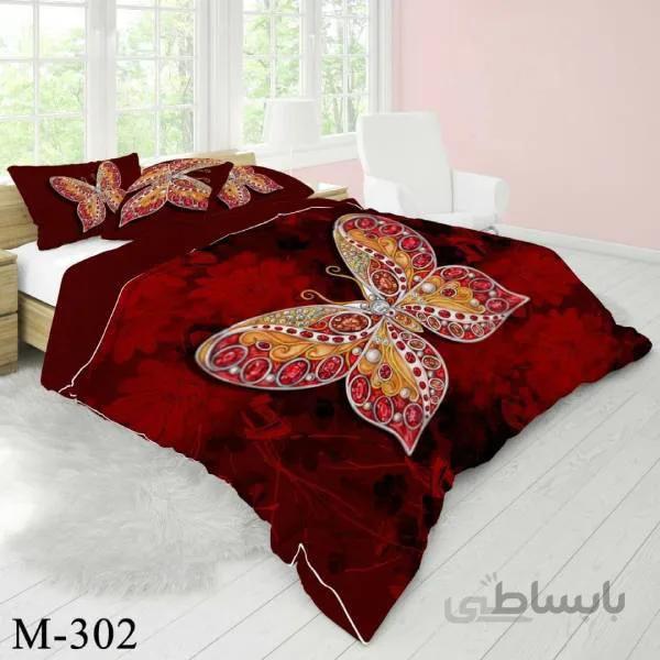 روتختی سه بعدی ساتن ابریشم ترک طرح مدرن - کد M 302