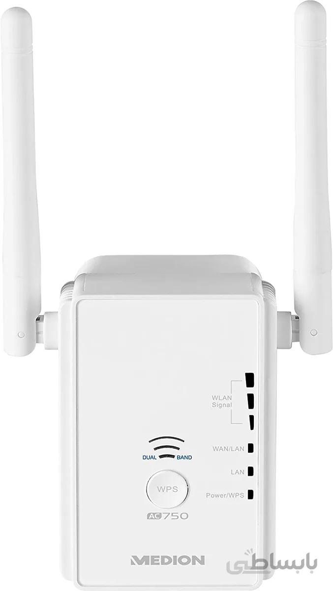 MEDlON P85059 MD87959 Dual Band WiFi Amplifier with LAN Connection