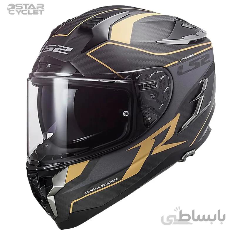 کلاه کاسکت ال اس تو فک ثابت مدل CHALLENGER-CARBONGL