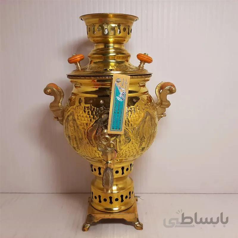 سماور برنجی 2/5 لیتری کد ۱۳۲۶۳۲۶۶۴۴۰