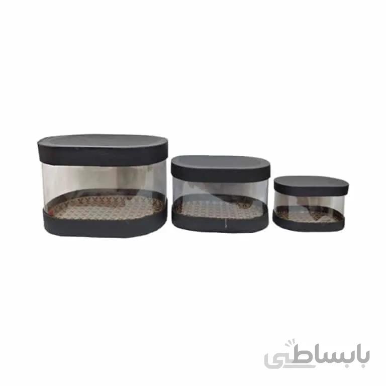 جعبه کادوی طلقی مجموعه 3 عددی مدل STGB199