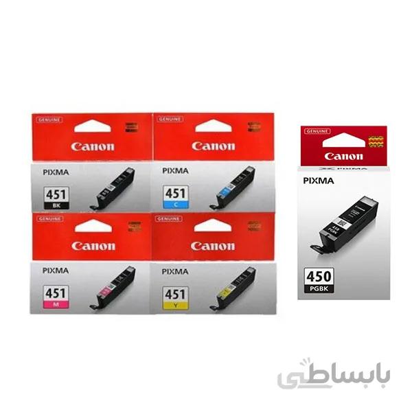 کارتریج جوهر رنگی CANON 450/451
