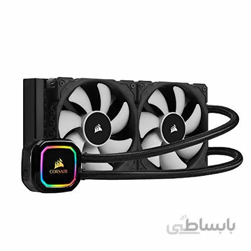 CORSAIR iCUE H100i RGB PRO XT، رادیاتور 240 میلی متر، طرفداران PWM دو برابر 120 میلی متر، کنترل نرم افزار، کولر CPU مایع