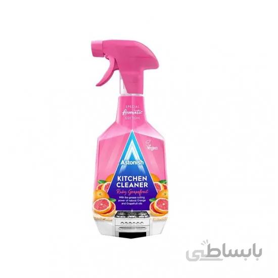 اسپری پاک کننده و چربی زدای اجاق گاز و فر استونیش Astonish انگلستان حجم 750 میل