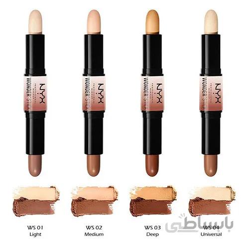 کانتور و کانسیلر دوطرفه تایلامی مدل Wonder Stick  شماره ws02