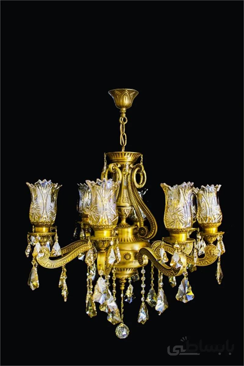 لوستر 8 شاخه آنتیک ورساچه ا 8 branches Chandelier Versace