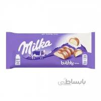 شکلات سفید مدل حبابی 95 گرمی میلکا Milka Bubbly