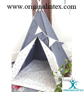 چادر بازی سرخپوستی کودک خاکستری