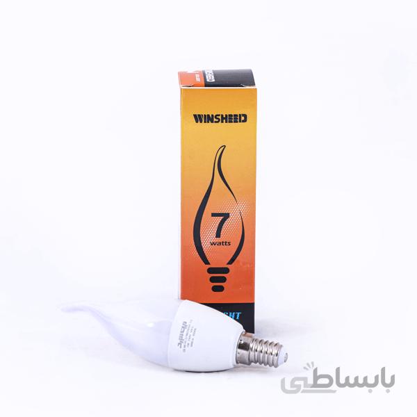 لامپ شمعی اشکی وین شید - آفتابی 7 وات