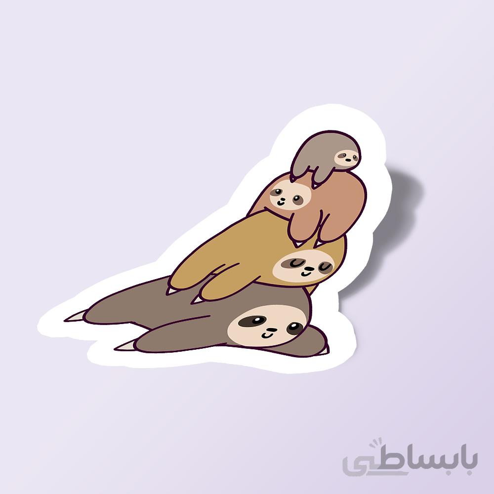 استیکر لش و خسته