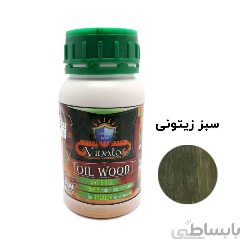 روغن چوب سبز زیتونی ویناتو کد 324