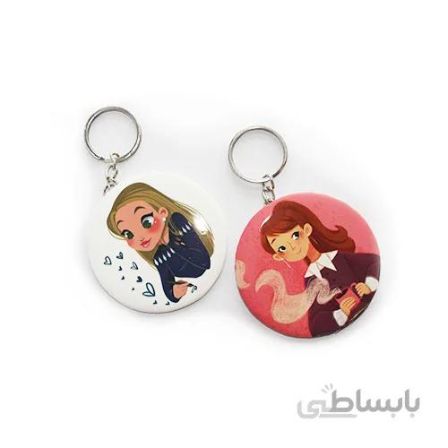 آینه جا کلیدی طرح عروسکی