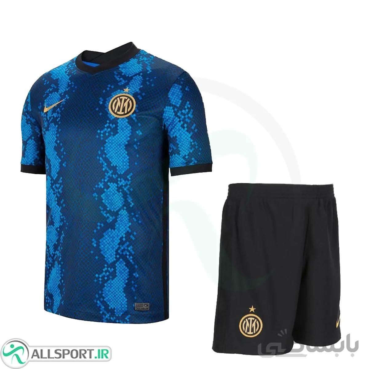 پیراهن شورت اول اینتر میلان Inter Milan 2021-22 Home Soccer Jersey Kit Shirt Short