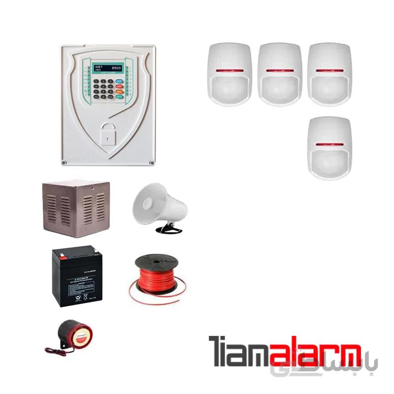 پکیج دزدگیر اماکن با سیم مدل فورنت سیم کارتی و تلفنیB500PY4