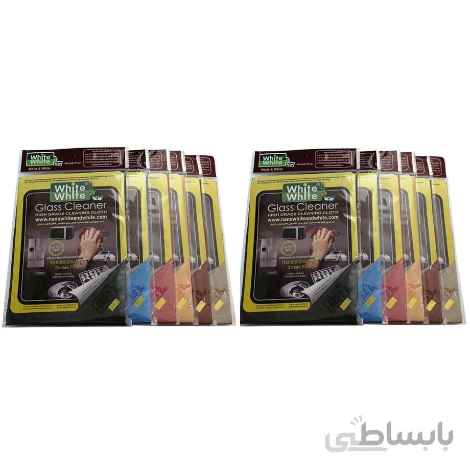 دستمال جادوئی مدل White & White بسته 12 عددی
