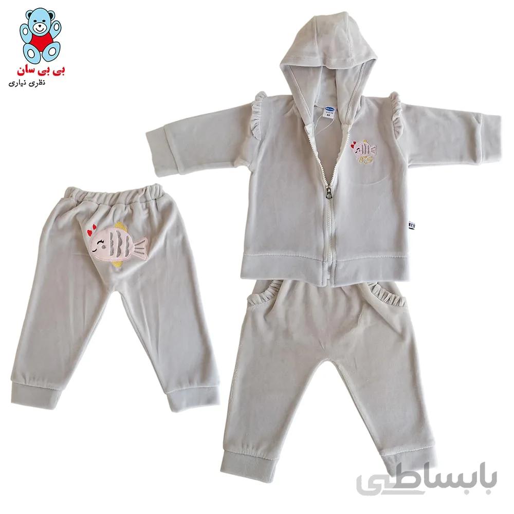 ست سویشرت و شلوار نوزادی بی بی سان کد 940