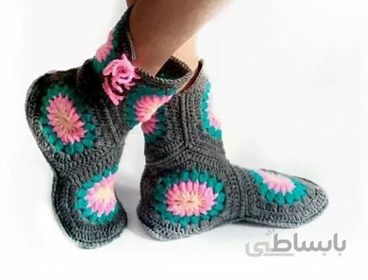 نیم بوت بافتنی مدل sidraکدII-J11-CCC
