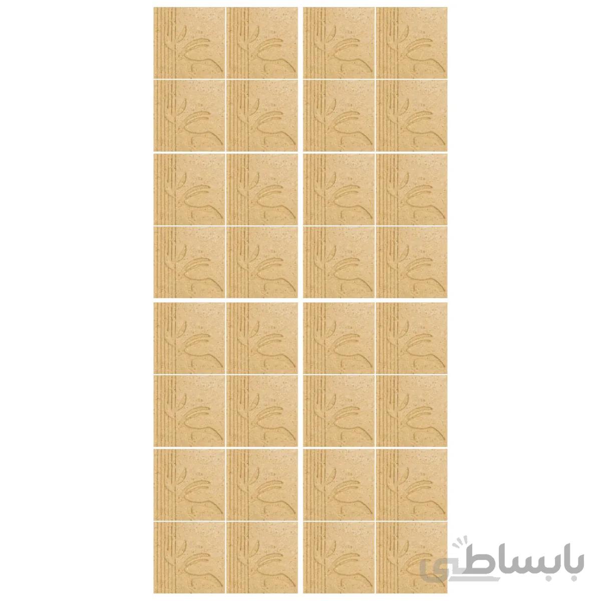 دیوارپوش تندیس و پیکره شهریار مدل امای کد W1010 11 بسته 32 عددی