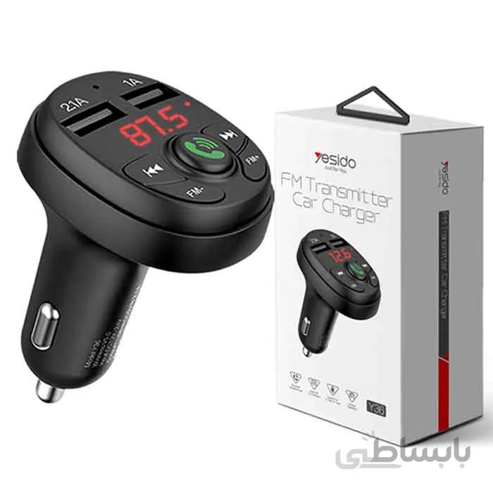 شارژر فندکی یسیدو مدل Y36 همراه FM Transmitter