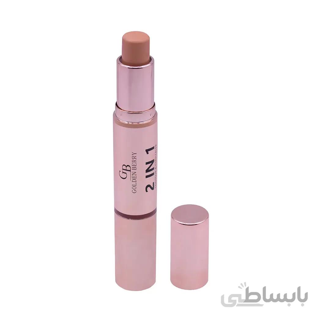 کانتور و کانسیلر مدادی Golden Berry گلدن بری 2IN1 شماره 03 ا Golden Berry Contour Concealer pencil 2in1 No03