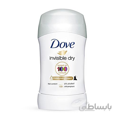مام ضد تعریق صابونی زنانه مدل DOVE invisible dry داو حجم ۴۰ میلی لیتر