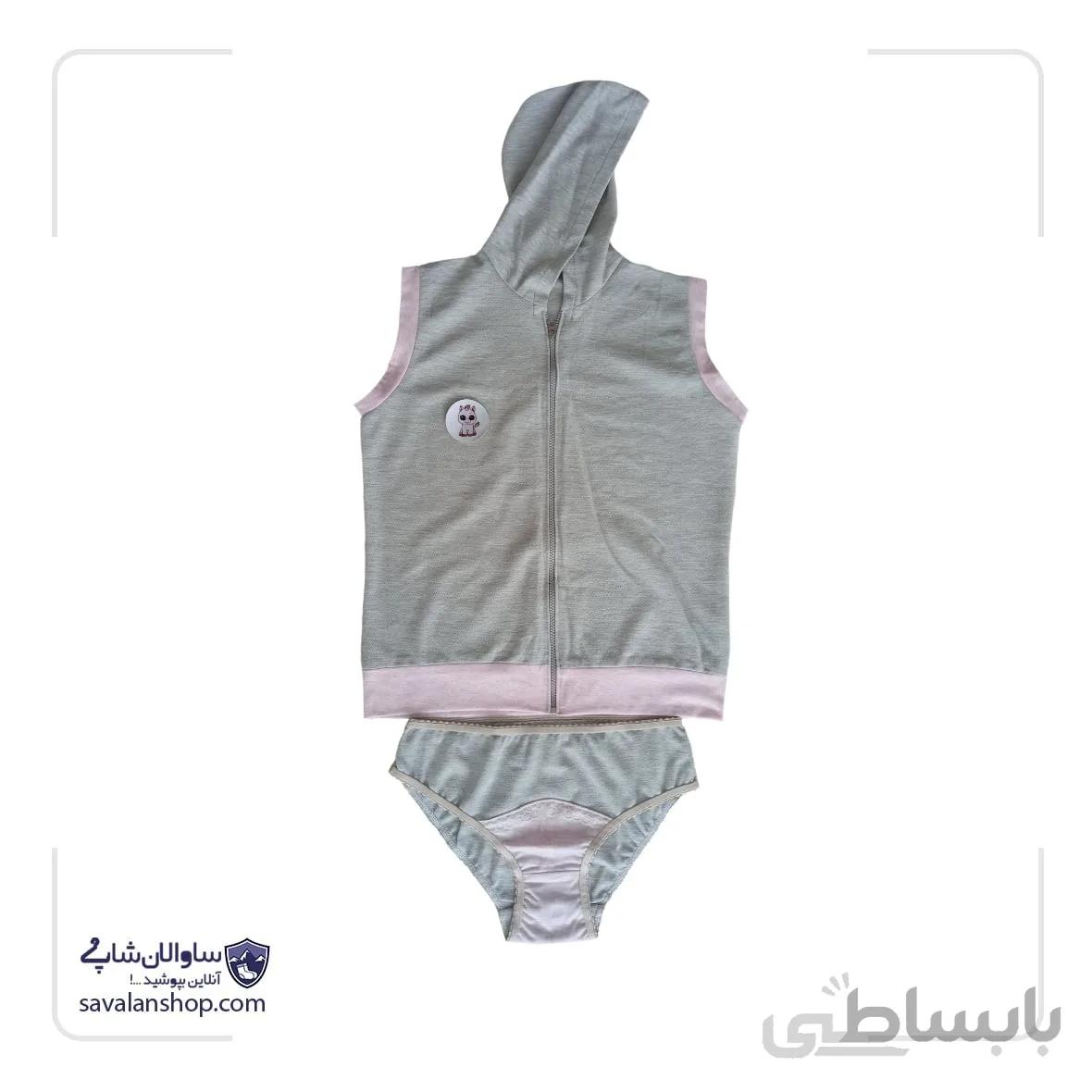 ست | تاپ کلاه دار | زنانه | کد 1188
