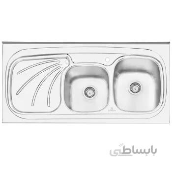 سینک آشپزخانه روکار پرنیان استیل مدل PS1107