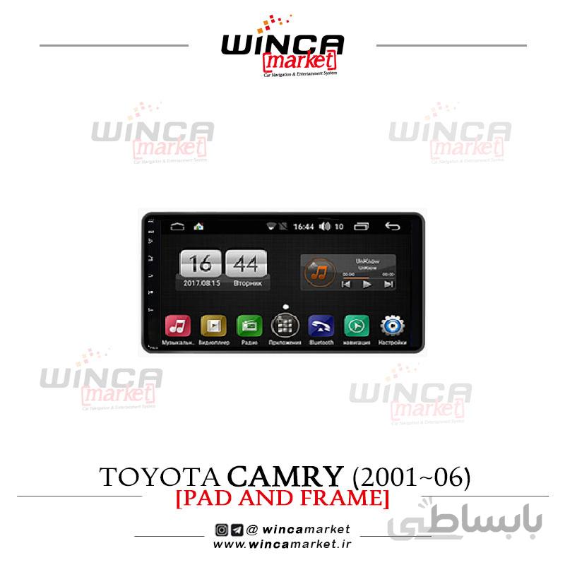 مانیتور اندروید فابریک تویوتا کمری 2001-2006 وینکا سری اس 170 پلاس تی ال TL855