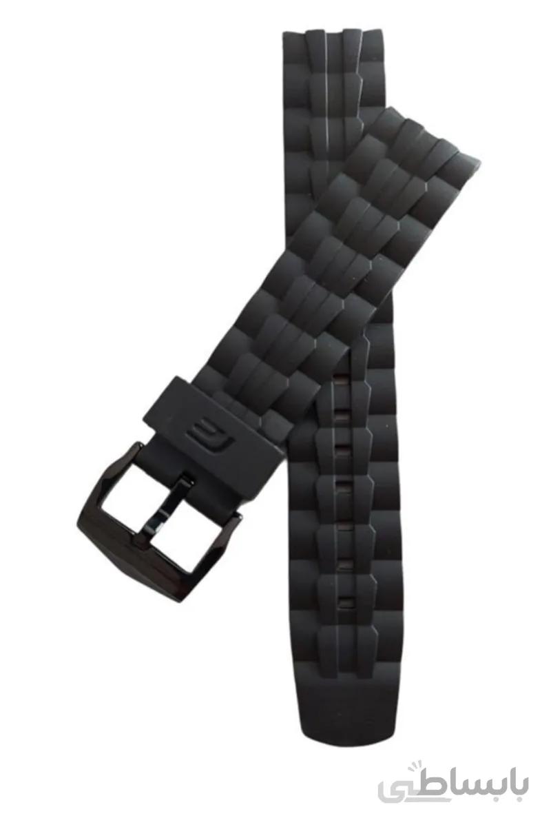 Casio بند ساعت سیلیکونی مشکی سازگار Edifice Ef550