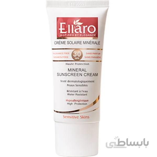کرم ضد آفتاب الارو مدل Mineral Spf30 حجم 50 میلی لیتر ELLARO