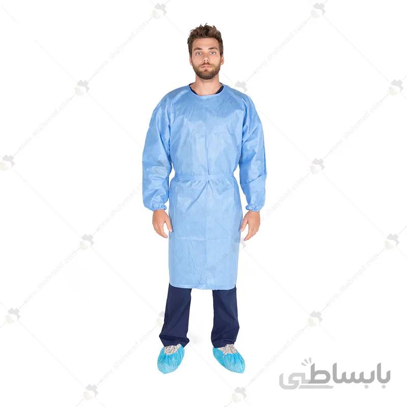 گان بیمار یکبار مصرف با گرماژ 38 Patient gown