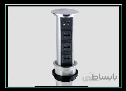 پریز توکار استوانه ای برقی کد N372 فانتونی