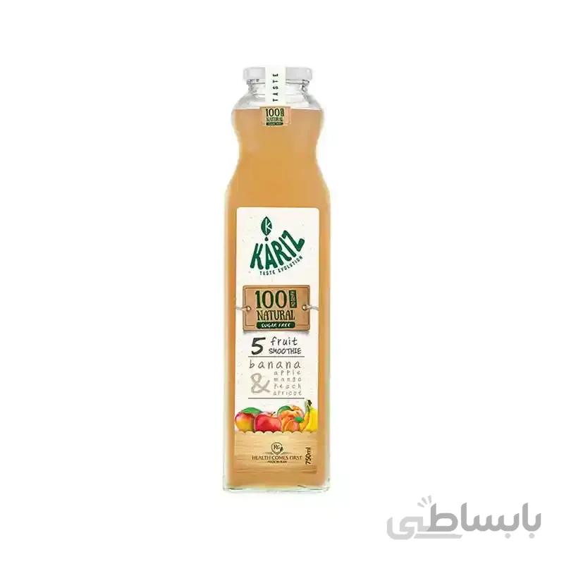 اسموتی پنج میوه کاریز ۷۵۰ میلی لیتر