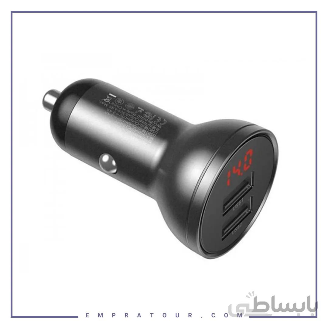 شارژر فندکی بیسوس مدل CCBX-0G ا Baseus Dual USB Car Charger CCBX-0G