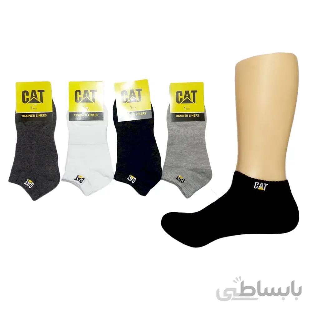 جوراب مچی زنانه Funny socks طرح گلدوزی Cat