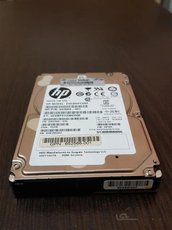 هارد سرور HP server 300-GB 6G 10K DP SC ENT SFF SAS HDD (652564-B21)