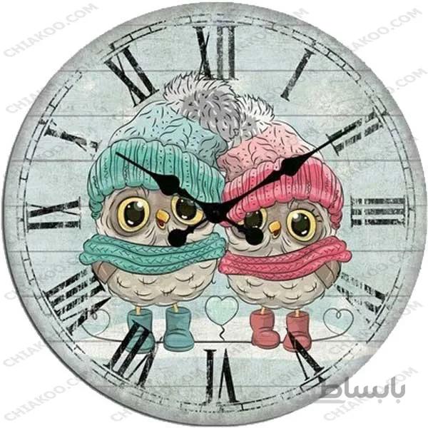ساعت چاپی طرح جغد کد 12- 40-5009