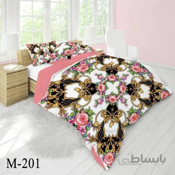 روتختی سه بعدی ساتن ابریشم ترک طرح کلاسیک - کد M 201