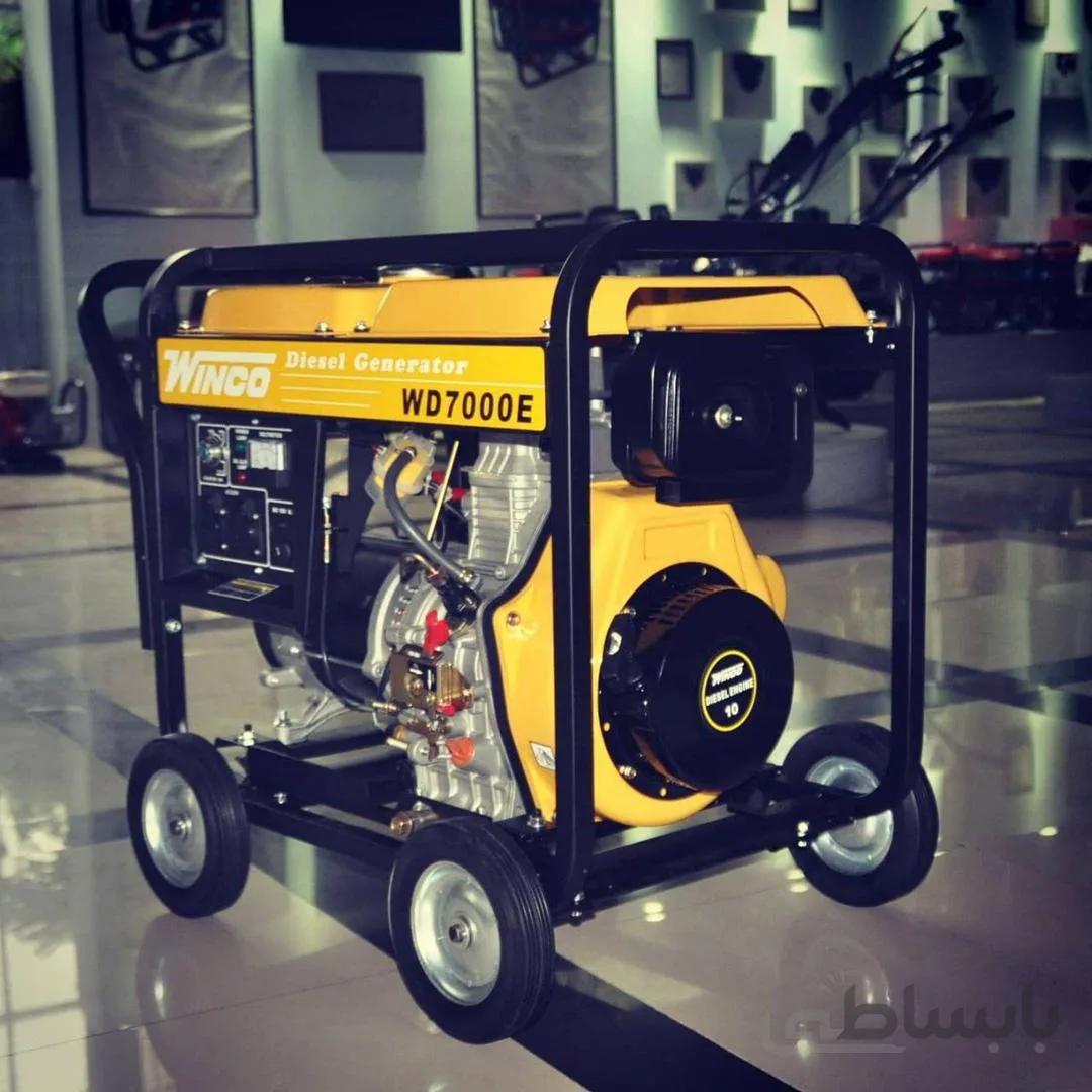 موتور برق 7کیلو وات گازوییلی وینکو مدل WD9000D ا WINCO WD9000E