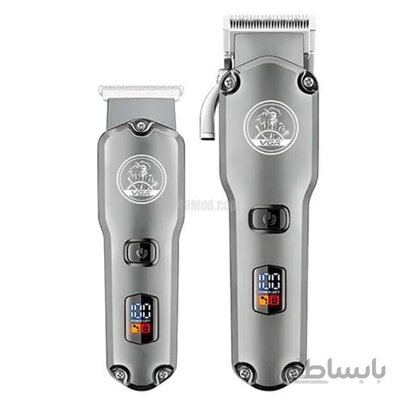 ست خط زن و حجم زن ماشین اصلاح موی سر و صورت وی جی آر VGR مدل V-675 ا VGR V-675 Hair Clipper کد 310148