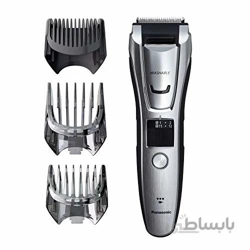 ماشین اصلاح همه کاره مردانه پاناسونیک مدل ER-GB80-S نقره ای ا Panasonic Multigroom Beard Trimmer Kit For Face, Head, Body Hair Styling and Grooming, 39 Quick-Adjust Dial Trim Settings, Cordless/Cord, – ER-GB80-S, Silver