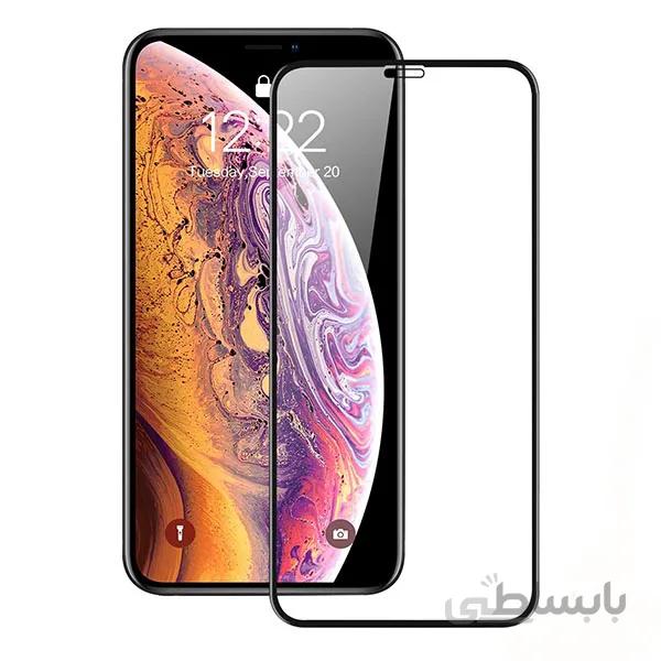 گلس آیفون 11 و xr محافظ صفحه نمایش فول چسب گوشی موبایل اپل