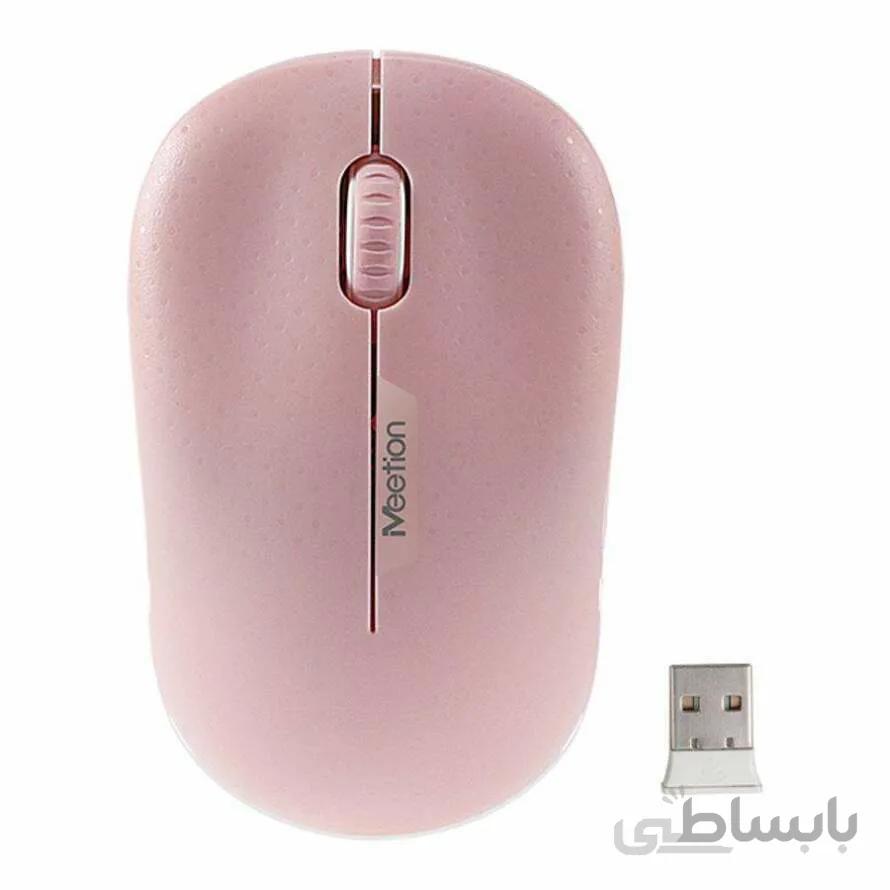 موس بی سیم میشن R545 Pink ا Meetion R545 Pink Wireless Mouse