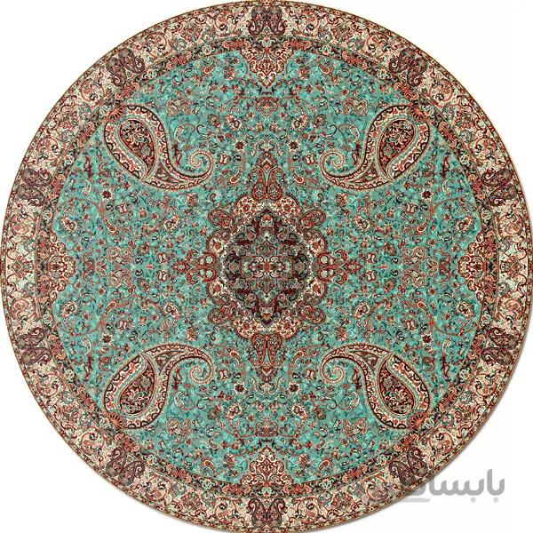 رومیزی گرد ترمه طرح سالار کد 617